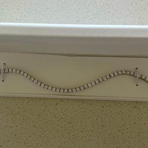 Sterling silver and cz bracelet